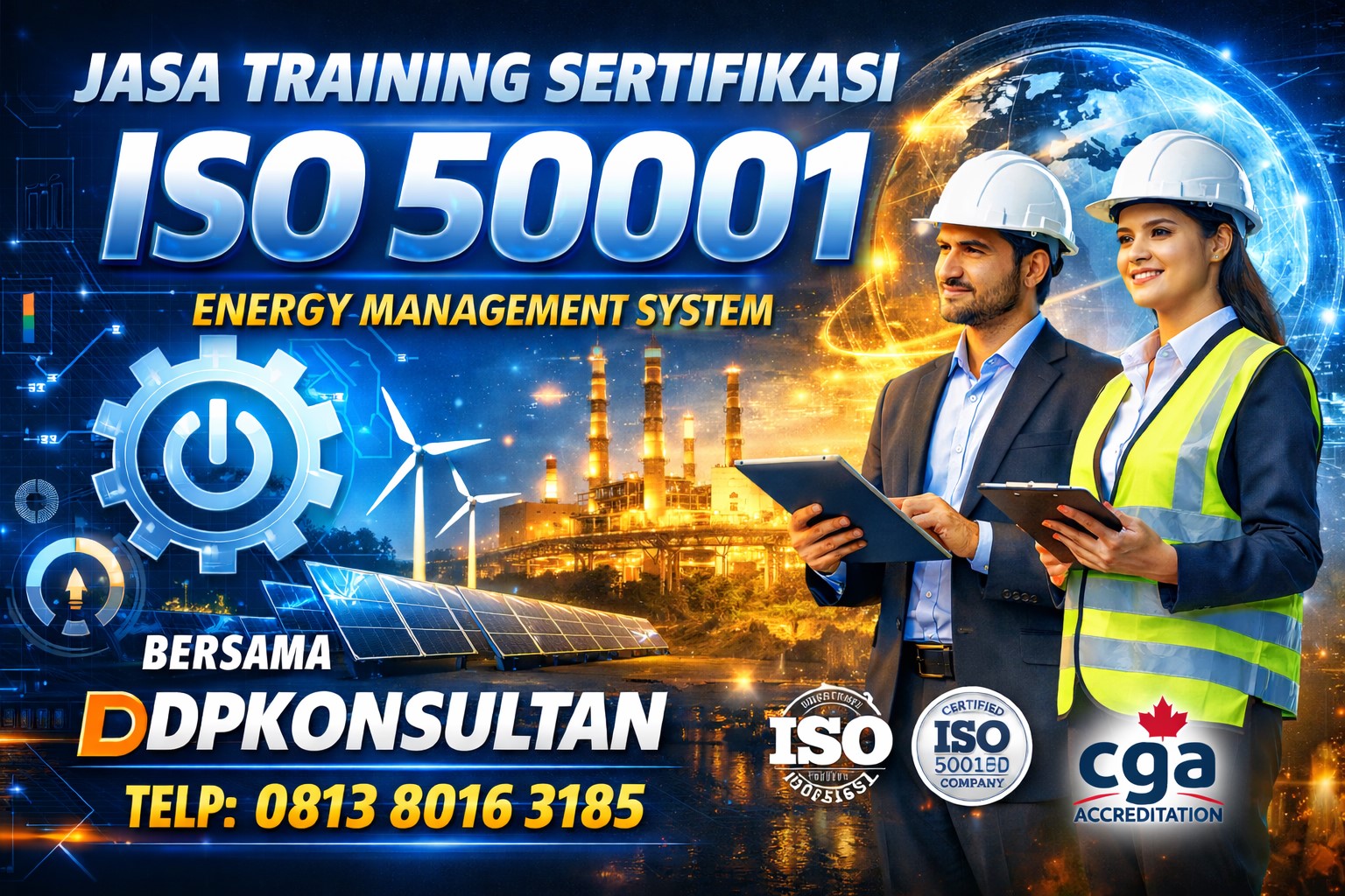JASA TRAINING SERTIFIKASI ISO 50001 BERSAMA DPKONSULTAN