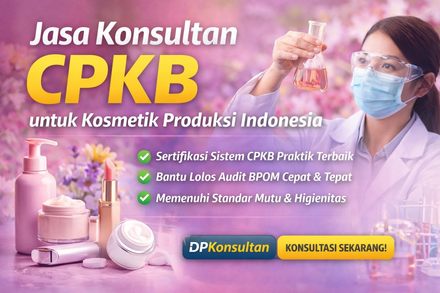 JASA KONSULTAN CPKB UNTUK KOSMETIK PRODUKSI INDONESIA