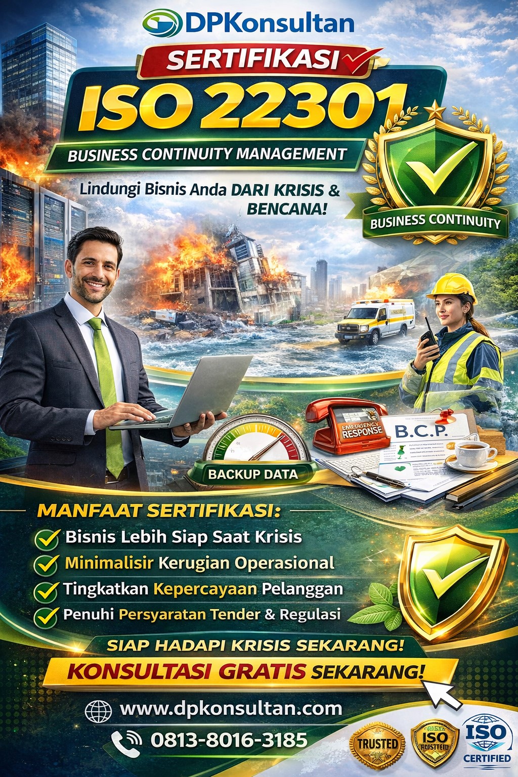 Sertifikasi iso 22301 akan membantu perusahaan anda untuk ikut tender di BUMN-Pemerintahan