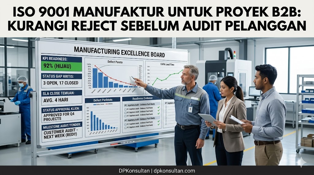 ISO 9001 Manufaktur untuk Proyek B2B: Siapkan Evidence dan Approval Klien