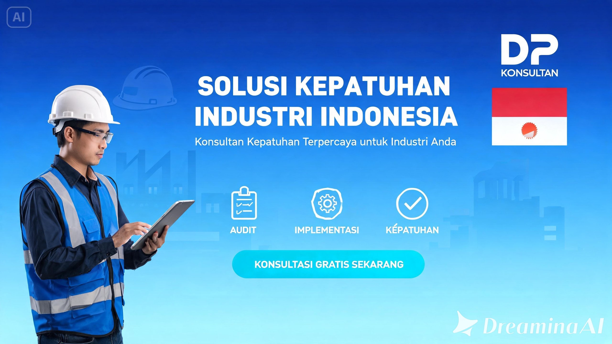 Solusi kepatuhan industri Indonesia bersama DP Konsultan untuk ISO, K3L, HSE, dan ESG perusahaan