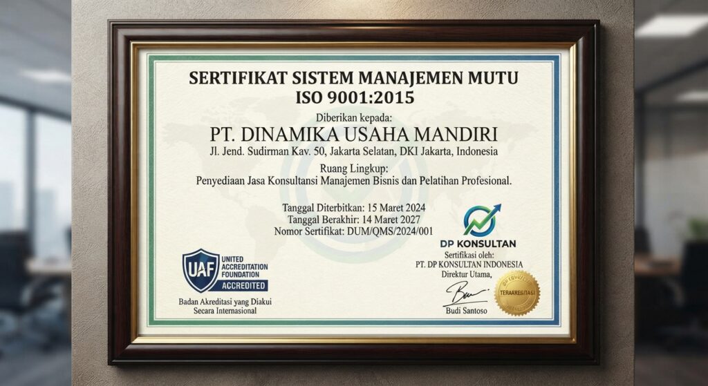 Jasa Sertifikasi ISO Cepat 30 Hari