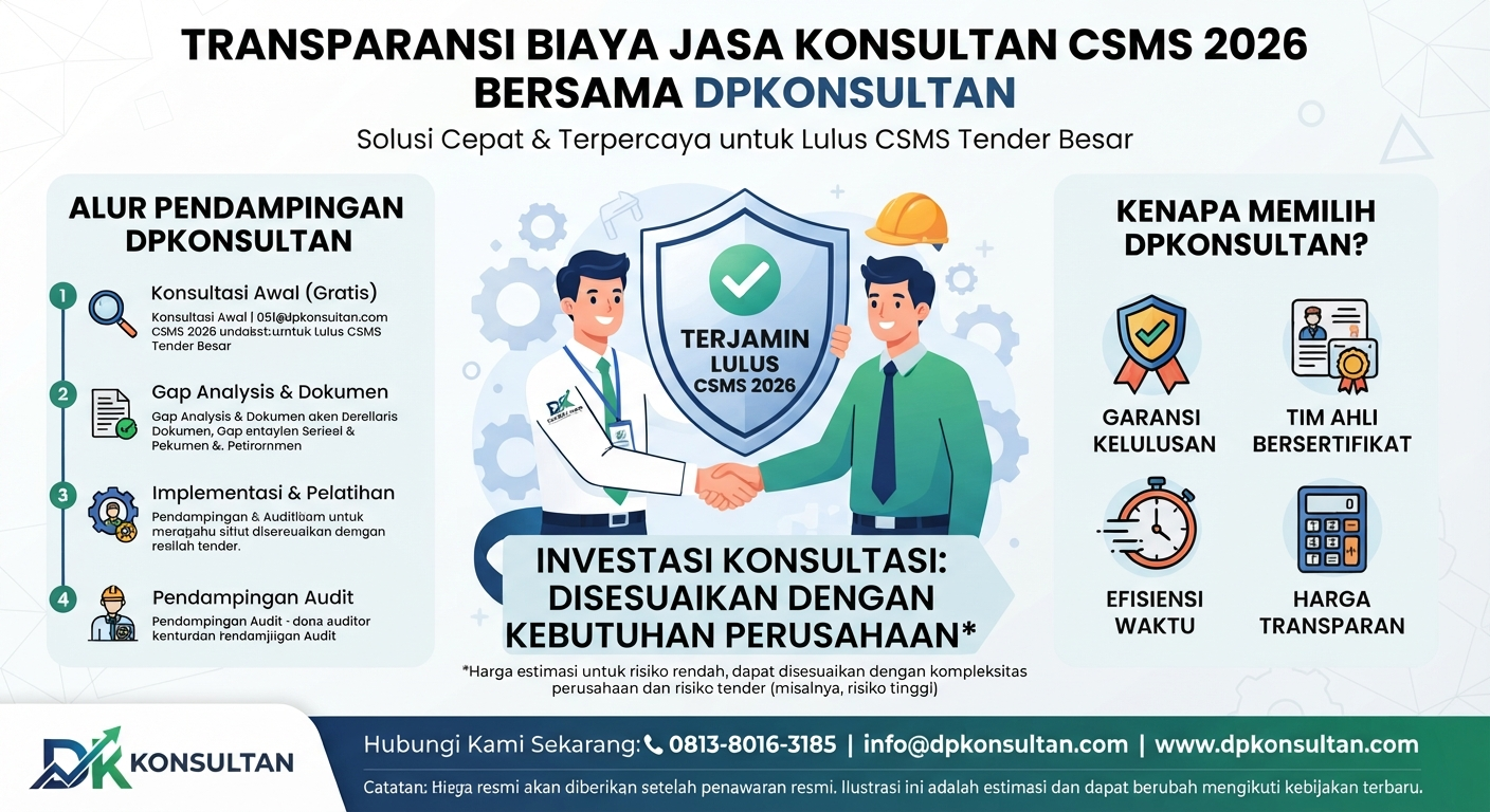 Biaya jasa konsultan CSMS terbaru 2026 DPKonsultan