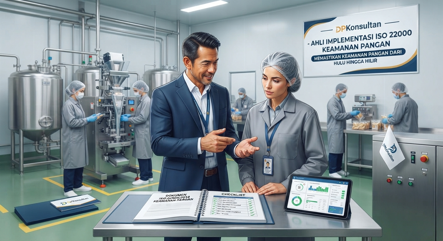 Konsultan ISO 22000 DPkonsultan mendampingi implementasi keamanan pangan di pabrik makanan
